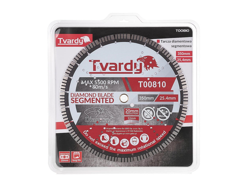 Segmented Diamond Blade 350x25.4/20x12mm