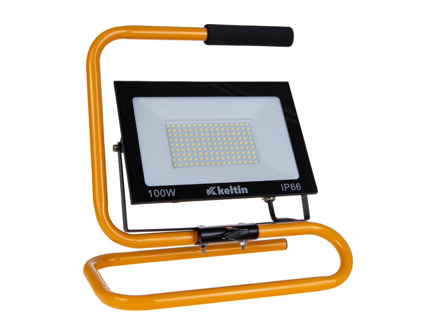 LED floodlight 100W with construction tripod – cold white color 6500K