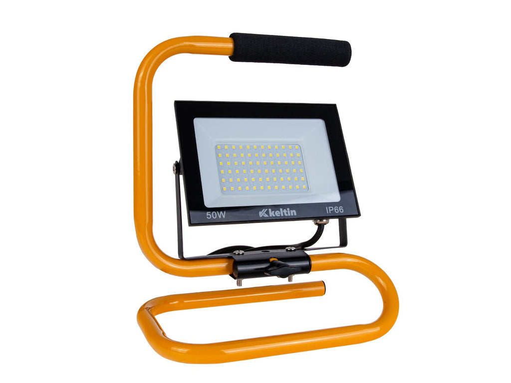 LED Floodlight 50W with Construction Tripod – Cold White 6500K