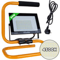 LED floodlight 50W with a construction tripod — neutral white color 4500K