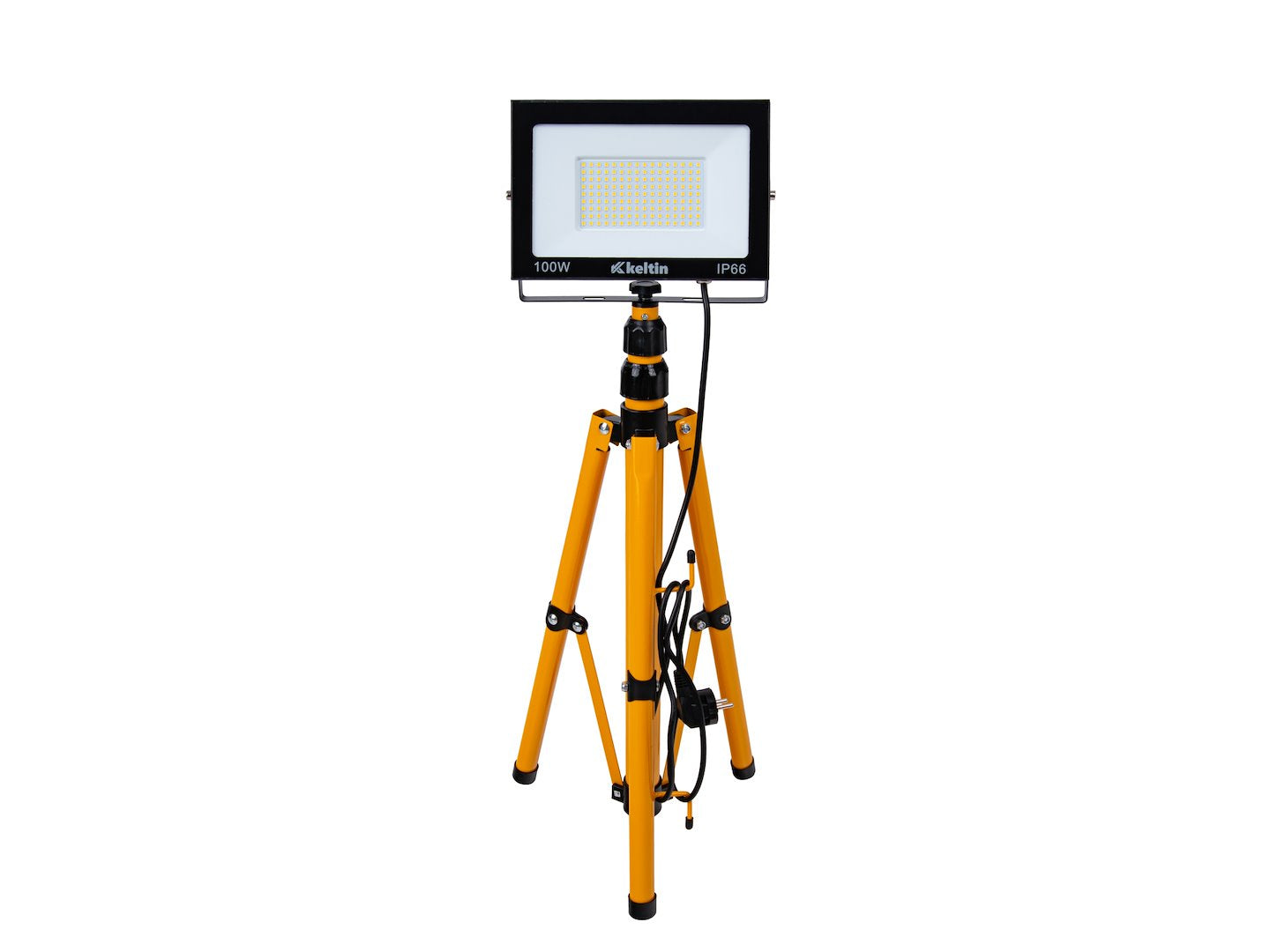 LED Floodlight 100W with Telescopic Construction Tripod – Neutral White 4500K