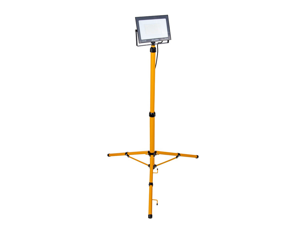LED Floodlight 100W with Telescopic Construction Tripod – Neutral White 4500K
