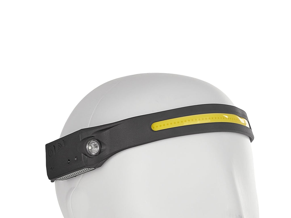 Headlamp with motion sensor, LED COB 3W + 1W XPE, 1200mAh, 350lm, IPX4