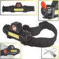 Headlamp with rotatable head, LED COB 3W + XPE, 800mAh, IP20