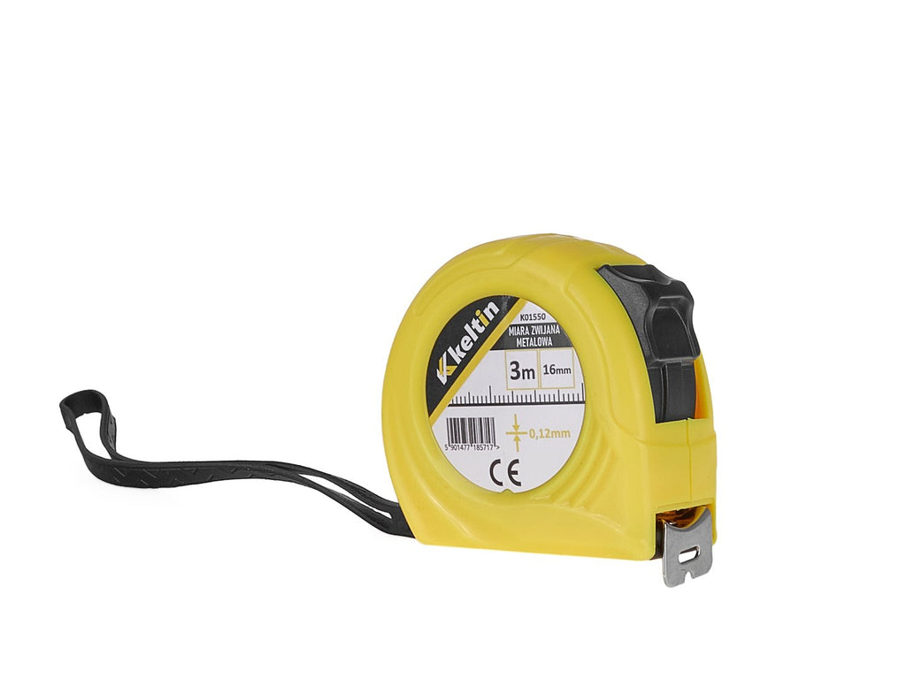 Measuring tape 3 m x 16 mm x 0.12 mm