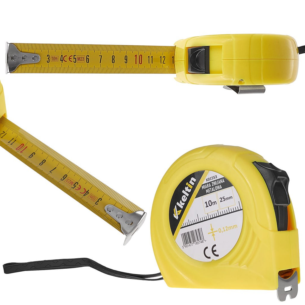 Measuring tape 10 m x 25 mm x 0.12 mm