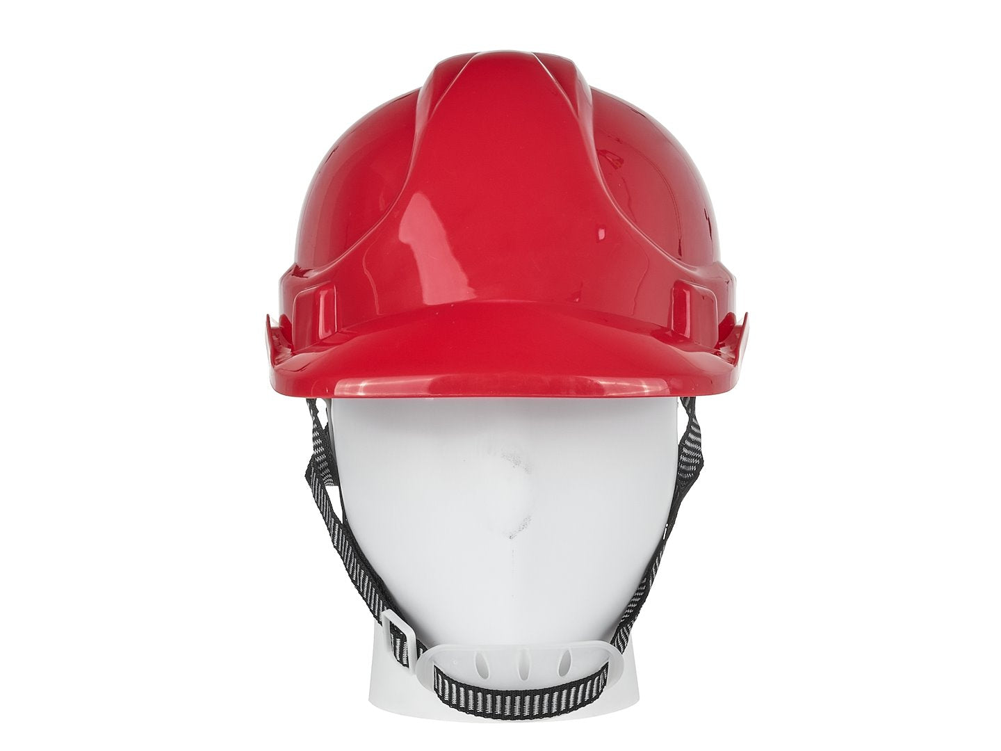 Safety Helmet with Adjustable Knob - Red