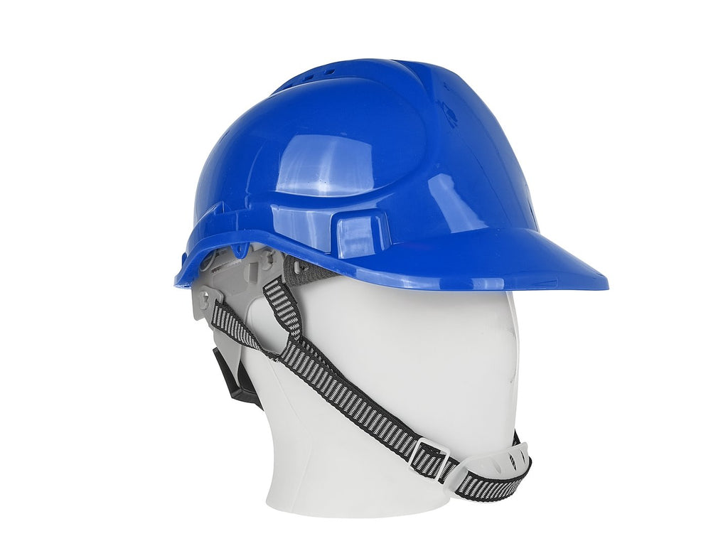Safety Helmet with Adjustable Knob - Blue