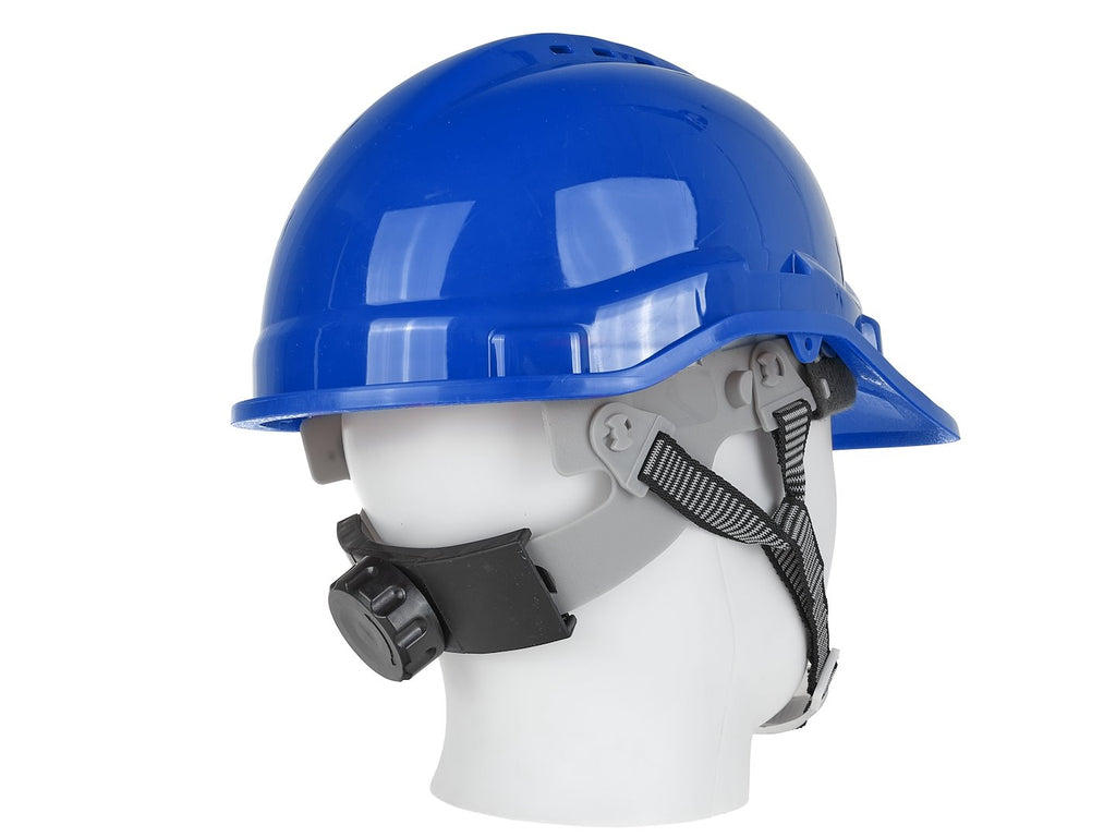 Safety Helmet with Adjustable Knob - Blue