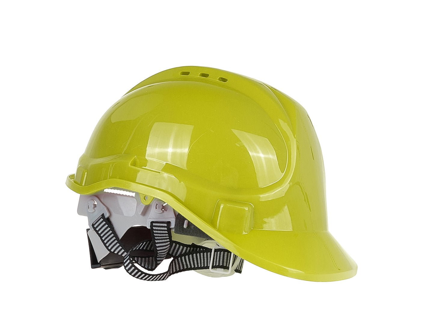 Safety Helmet with Adjustable Knob - Yellow