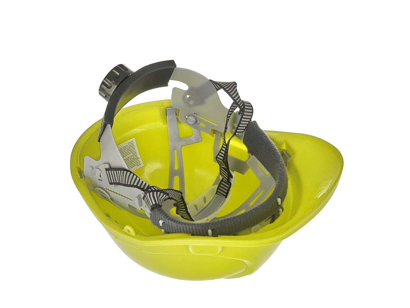 Safety Helmet with Adjustable Knob - Yellow