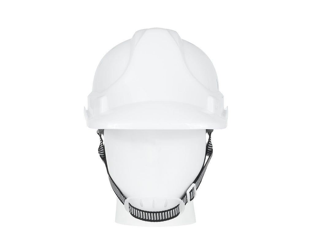 Safety Helmet with Adjustable Knob, White