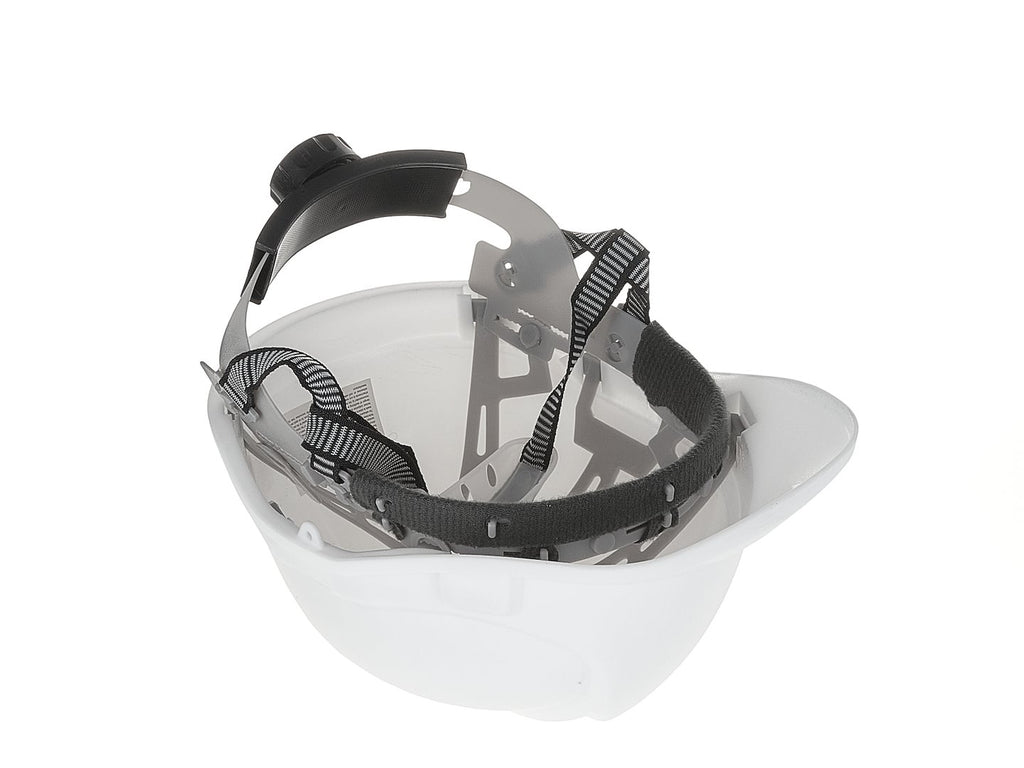 Safety Helmet with Adjustable Knob, White