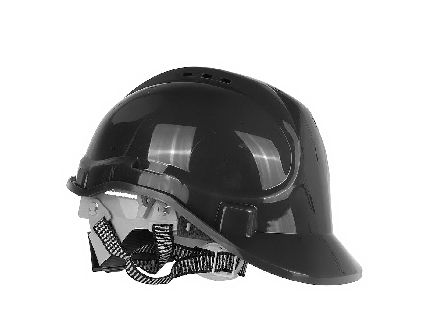 Safety Helmet with Adjustable Knob — BLACK