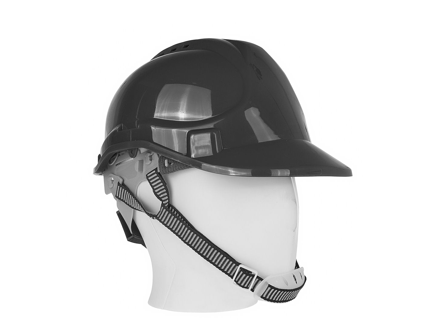 Safety Helmet with Adjustable Knob — BLACK