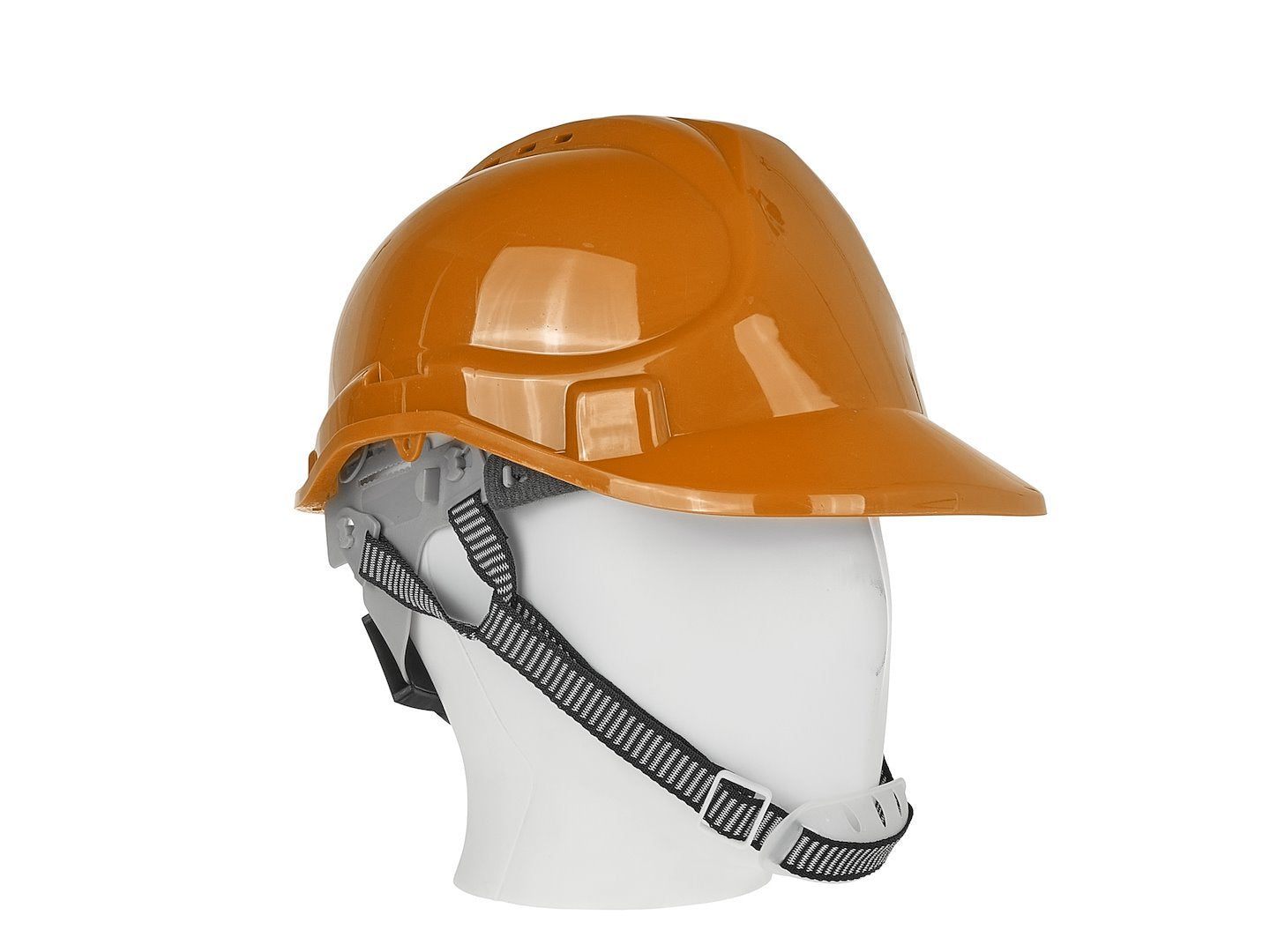 Safety helmet with adjustable knob, Orange