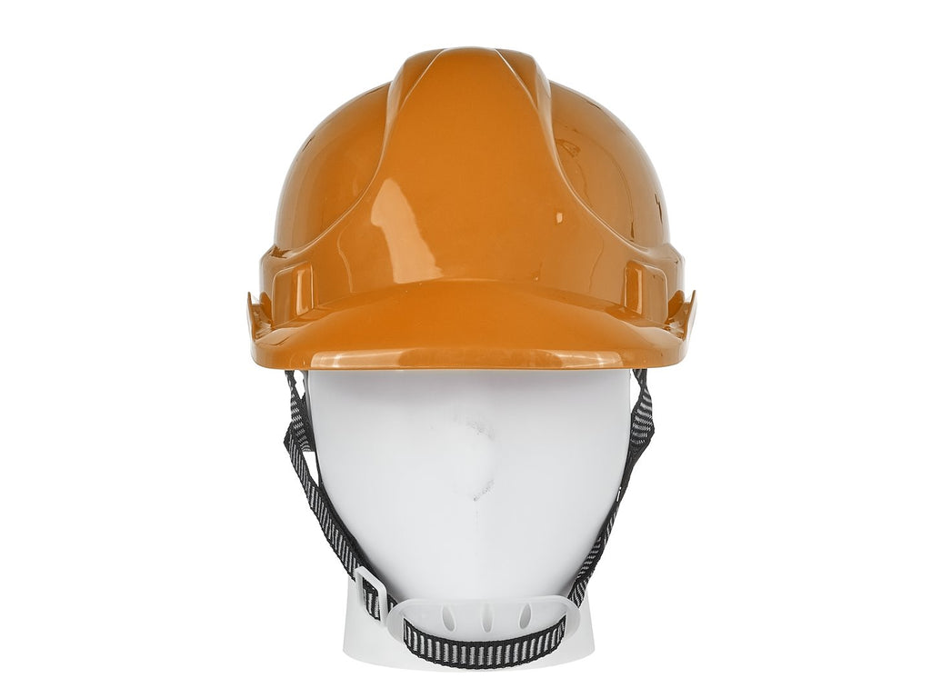Safety helmet with adjustable knob, Orange