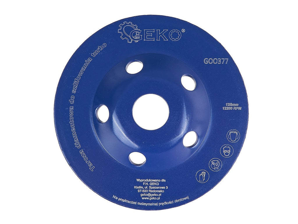 Diamond Turbo Rim Cup Wheel 5 mm 125 x 22.23 mm