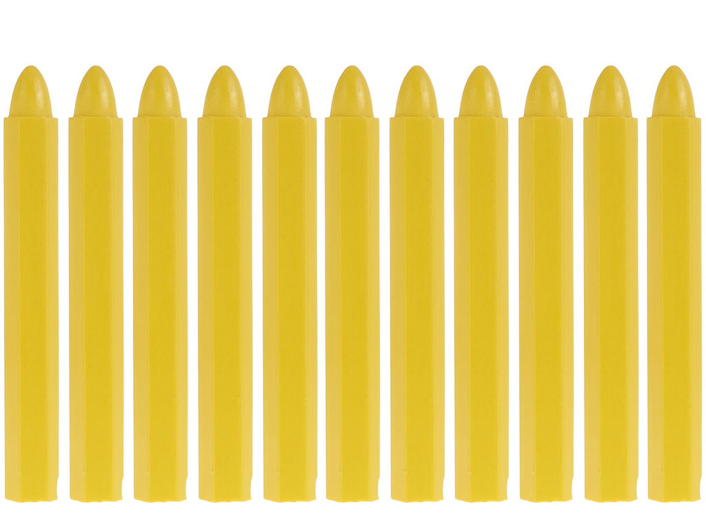10 pcs yellow tire chalk, 12x110mm