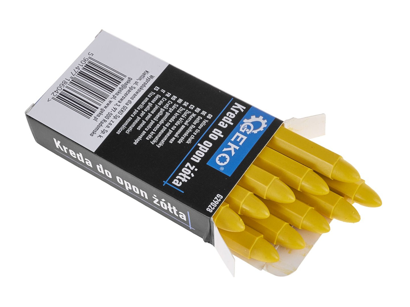 10 pcs yellow tire chalk, 12x110mm