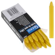 10 pcs yellow tire chalk, 12x110mm