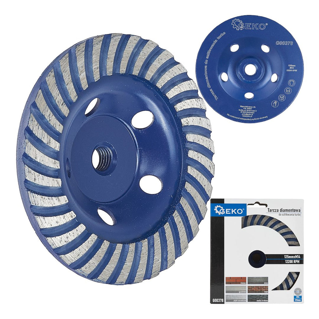 Diamond Turbo Cup Wheel 125 mm, 5 mm Segment, M14