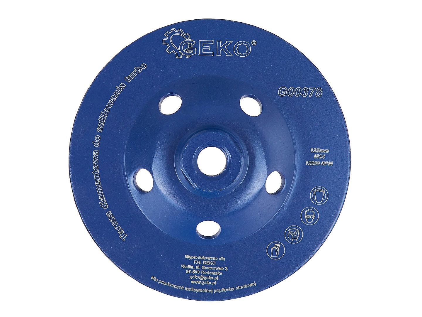 Diamond Turbo Cup Wheel 125 mm, 5 mm Segment, M14
