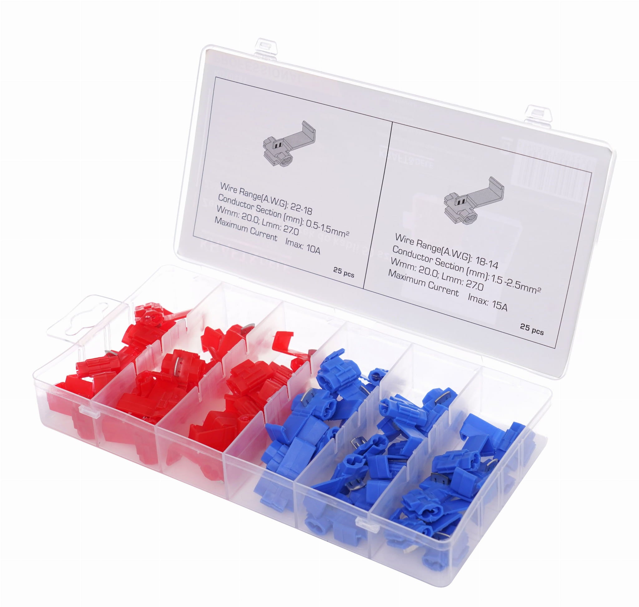 Set of 50 cable quick connectors KD10481