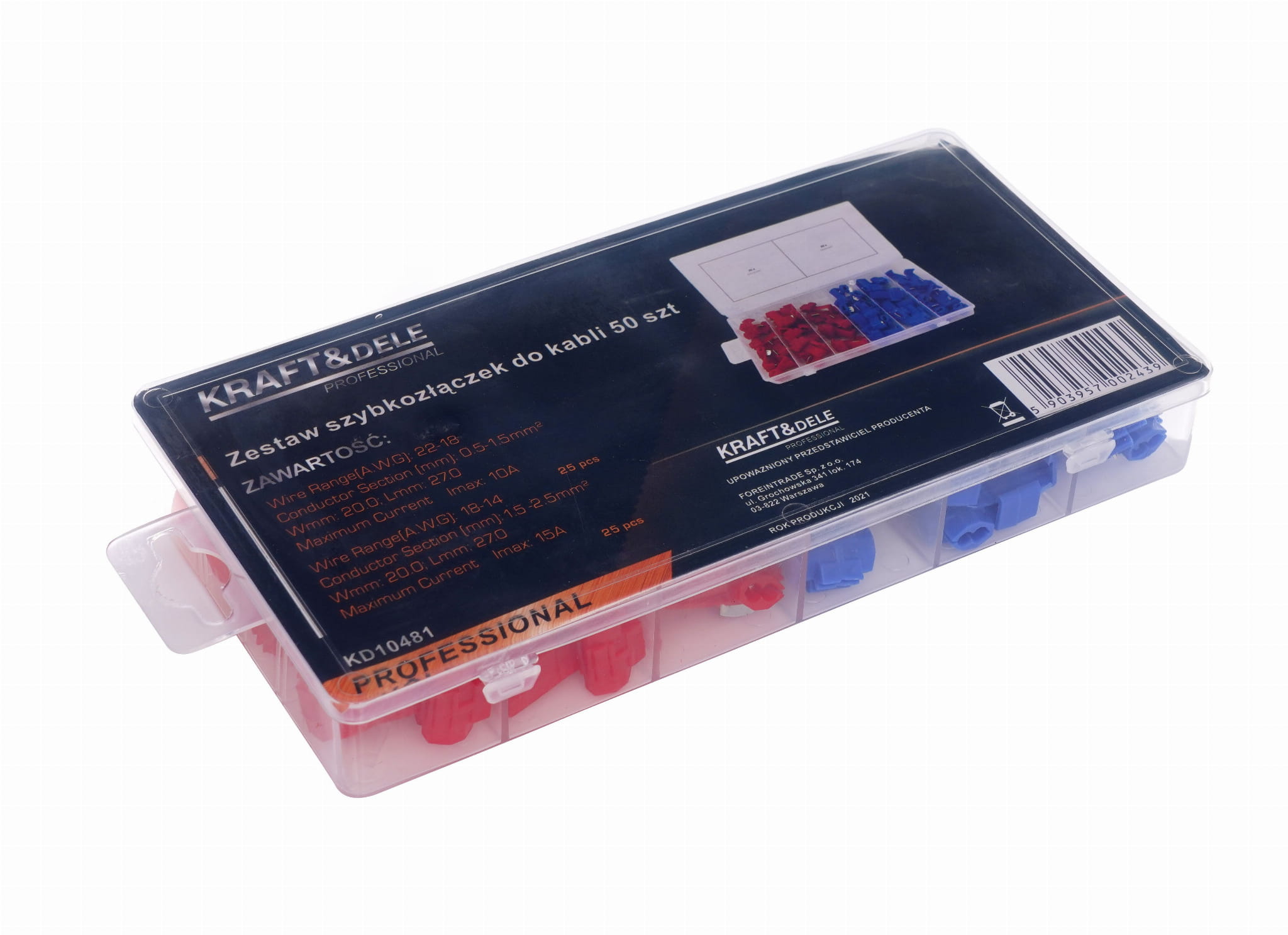 Set of 50 cable quick connectors KD10481
