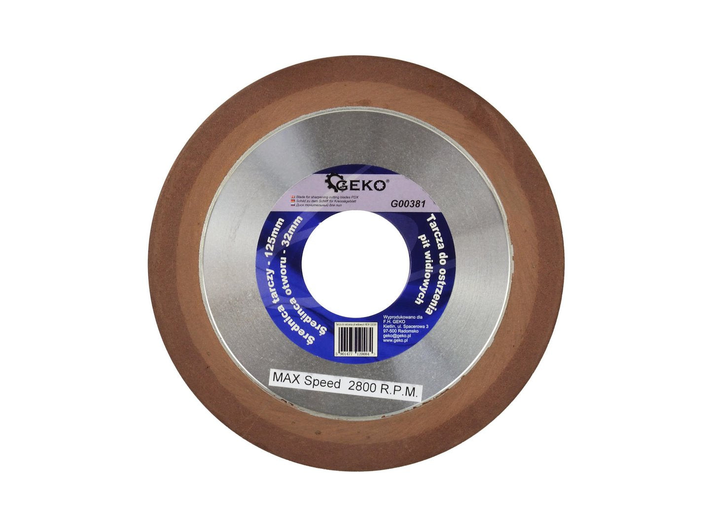 GEKO Diamond Grinding Wheel for CTC Saw Blades 125x32x8 mm