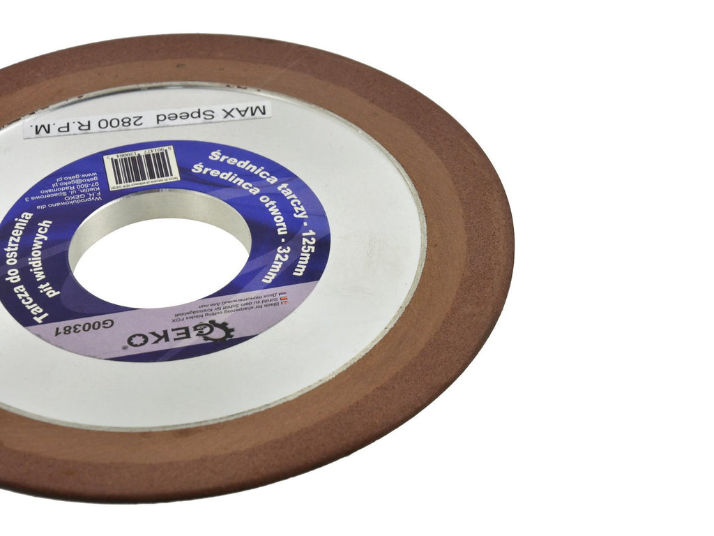 GEKO Diamond Grinding Wheel for CTC Saw Blades 125x32x8 mm