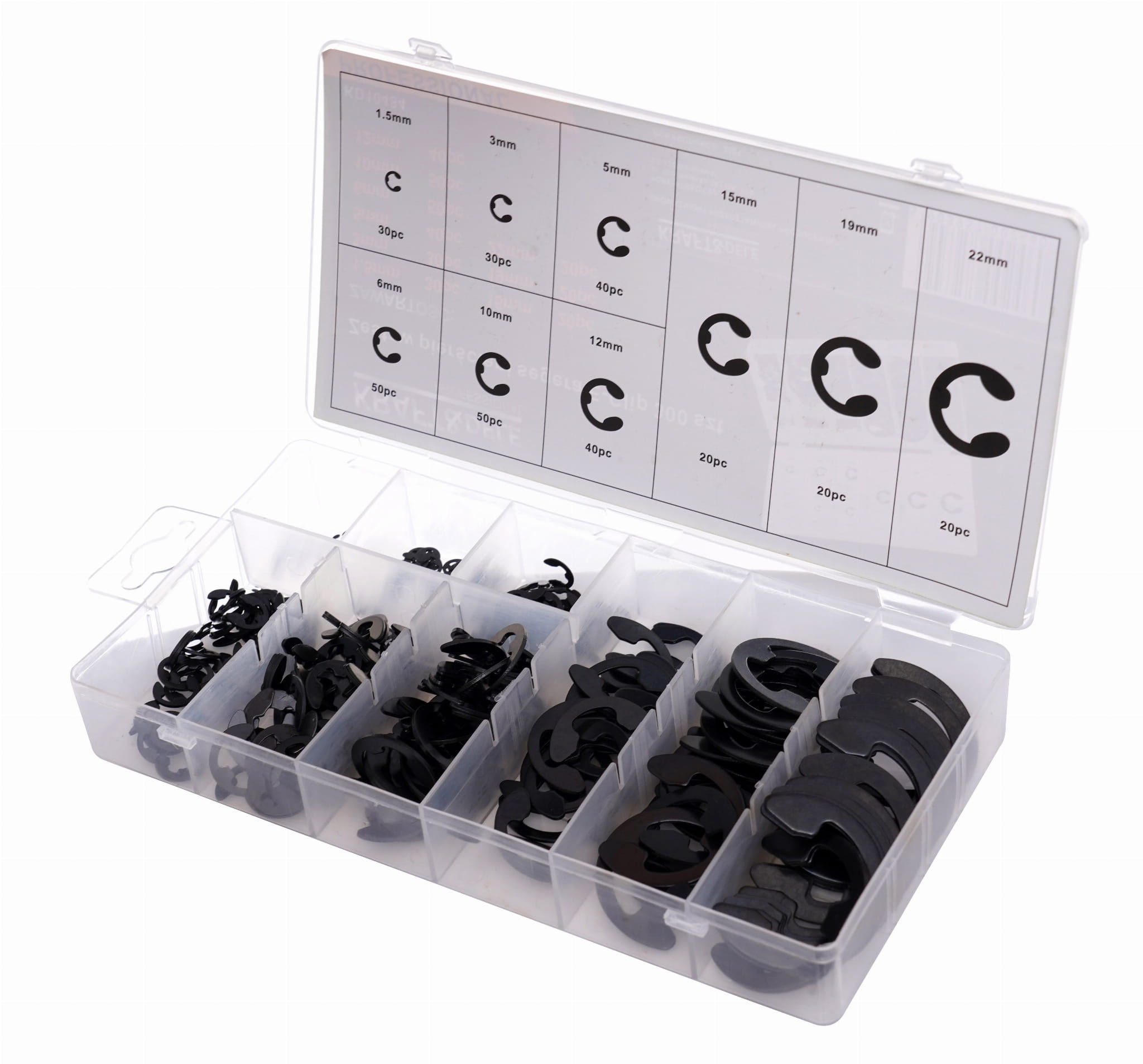 E-CLIPS kinnitusrõngaste paigalduskomplekt 300 tk. KD10484