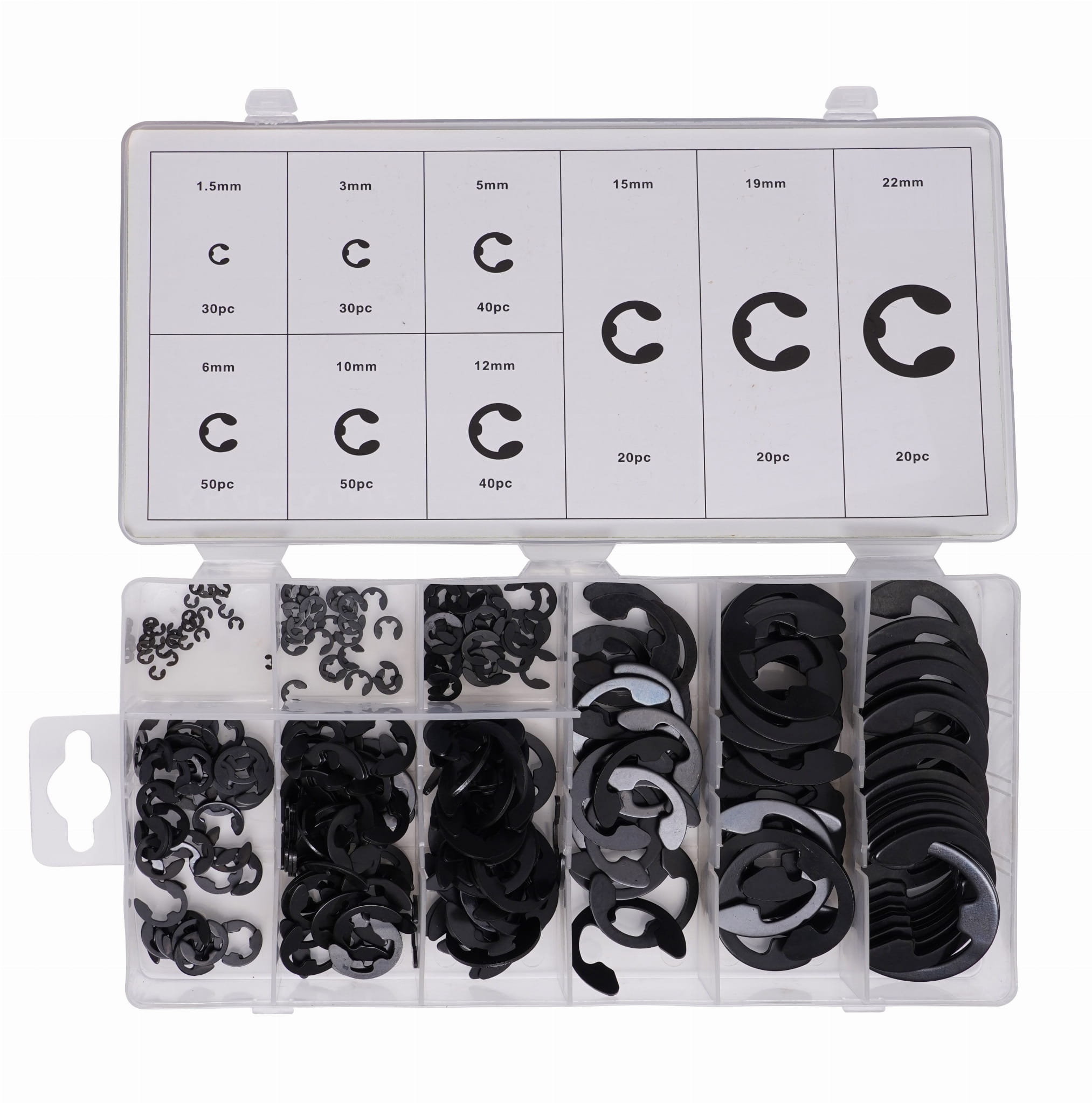 E-CLIPS kinnitusrõngaste paigalduskomplekt 300 tk. KD10484