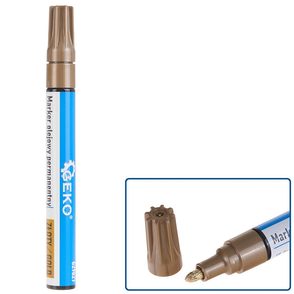 Gold Permanent Oil Marker