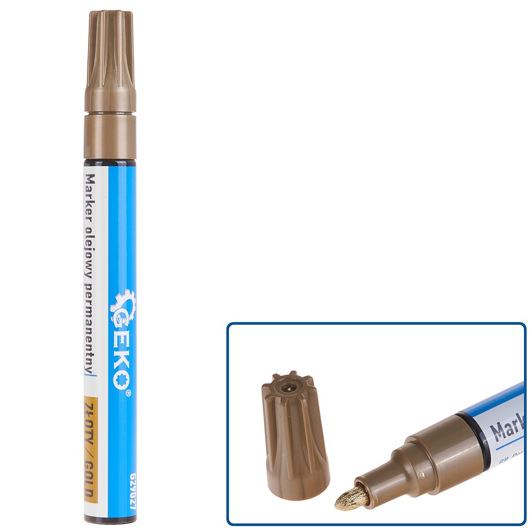 Gold Permanent Oil Marker