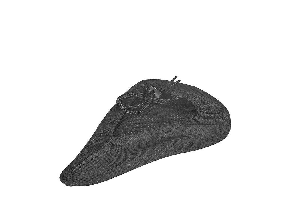 Gel cover for a bicycle saddle