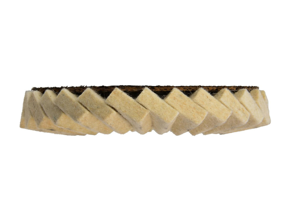 White Wool Flap Wheel 125mm