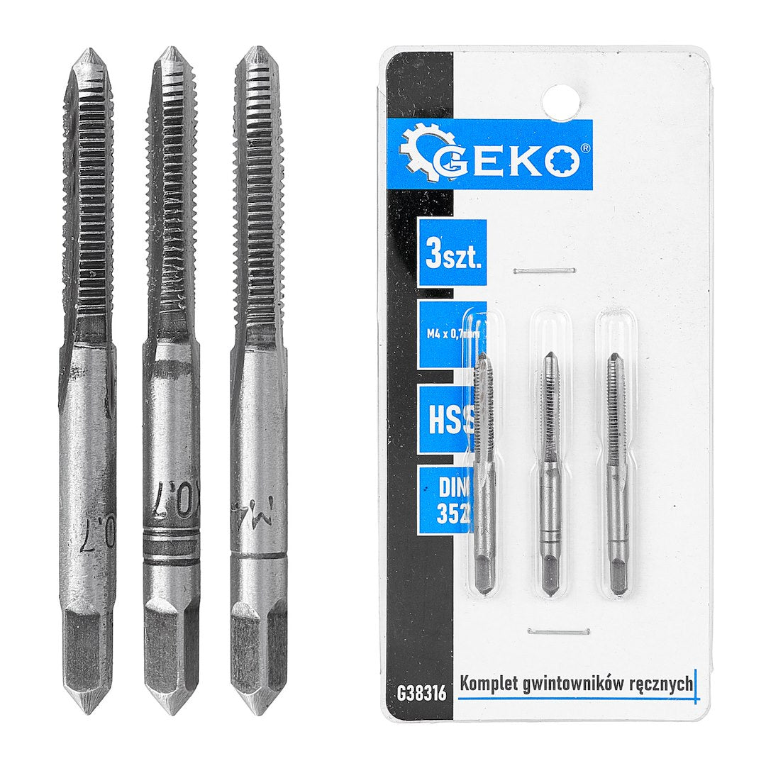 Taps (3 pcs set) M4x0.7mm