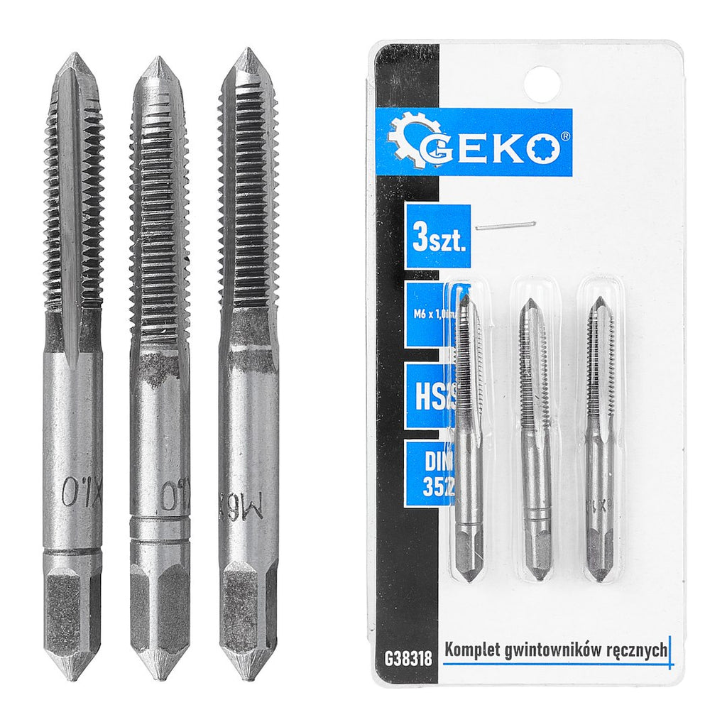 Taps (3 pcs set) M6x1,0mm