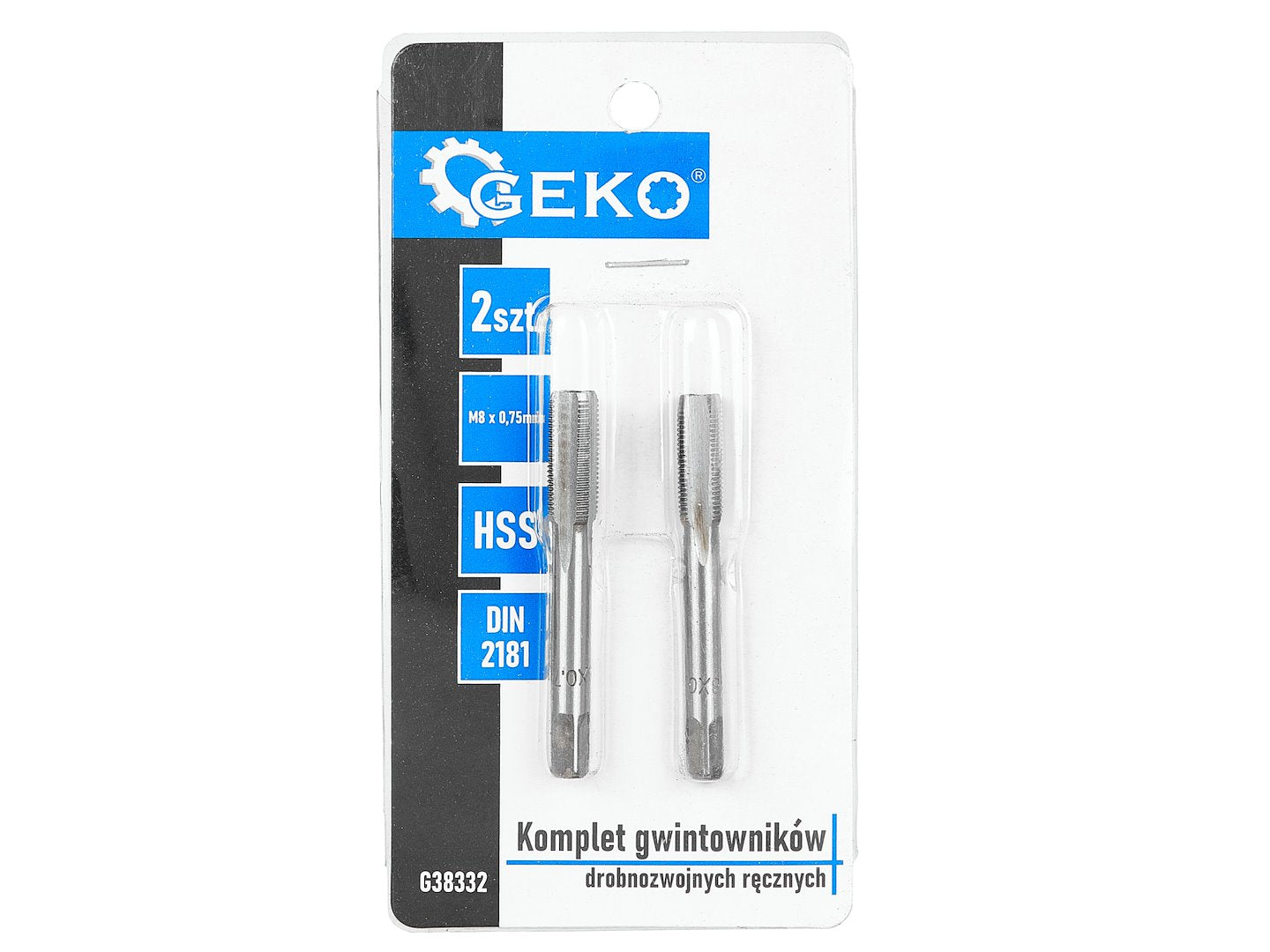 Fine thread taps (2pcs sets) M8x0,75mm