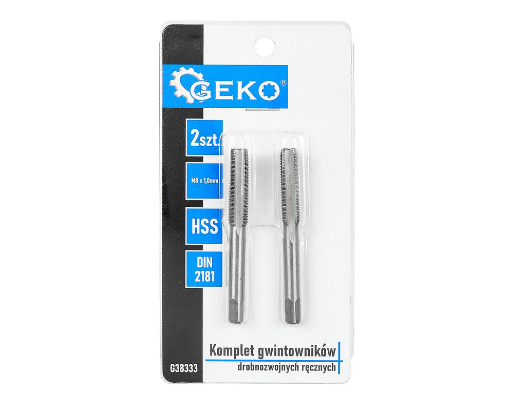 Fine thread taps (2pcs sets) M8x1,0mm