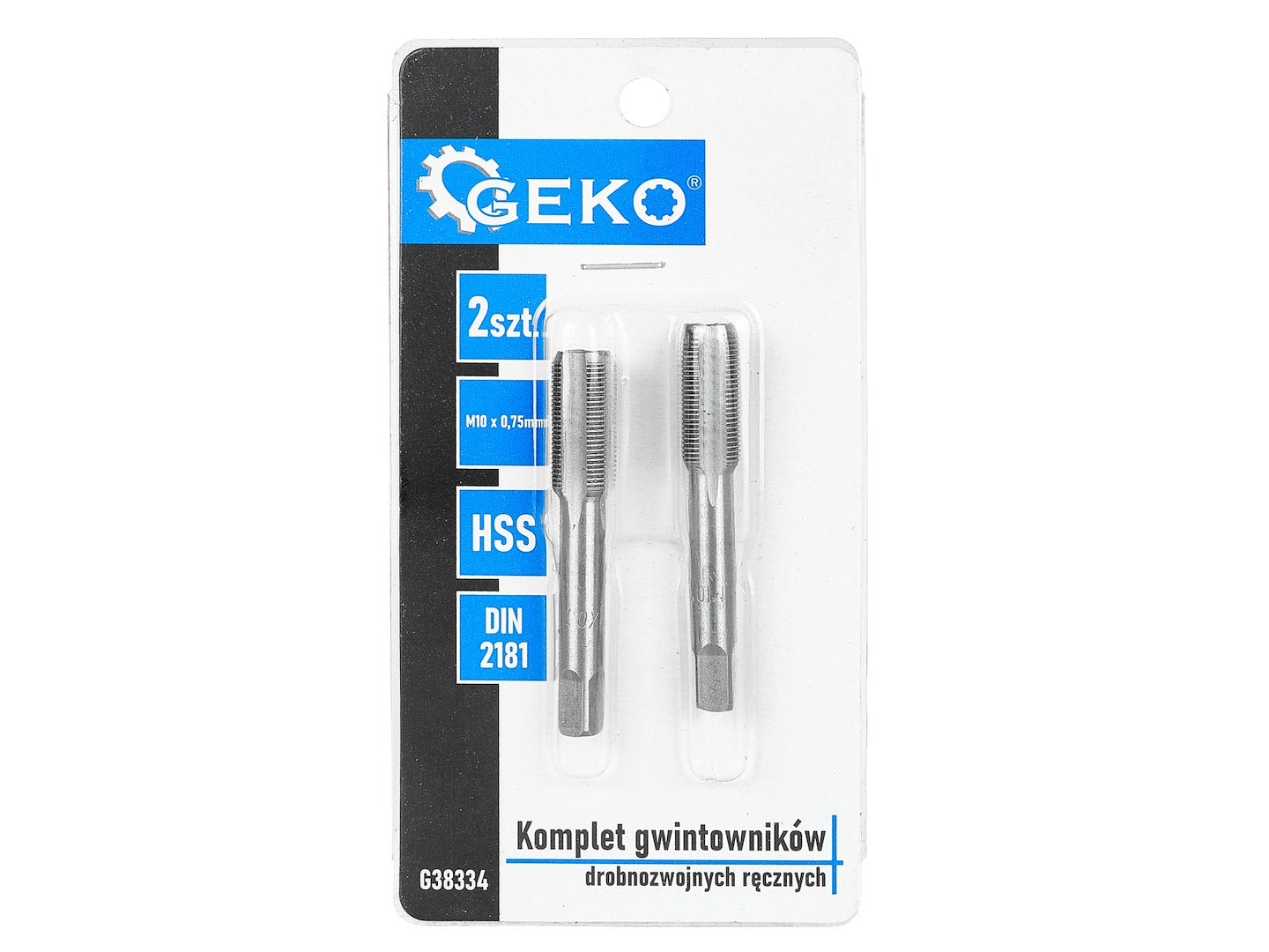 Fine thread taps (2pcs sets) M10x0,75mm