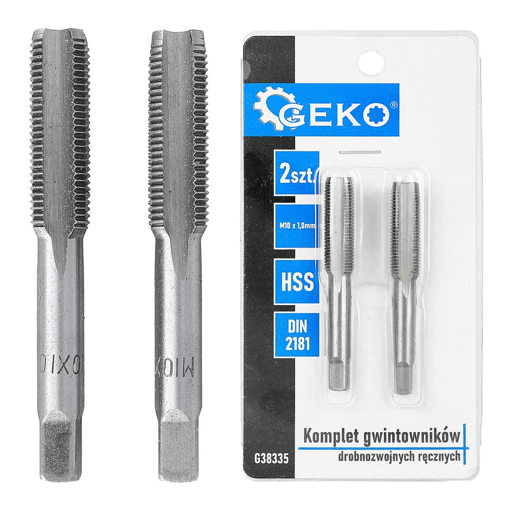 Fine thread taps (2pcs sets) M10x1,0mm