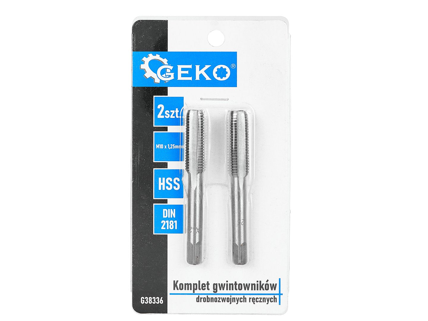 Fine-thread taps (2-piece set) M10x1.25mm