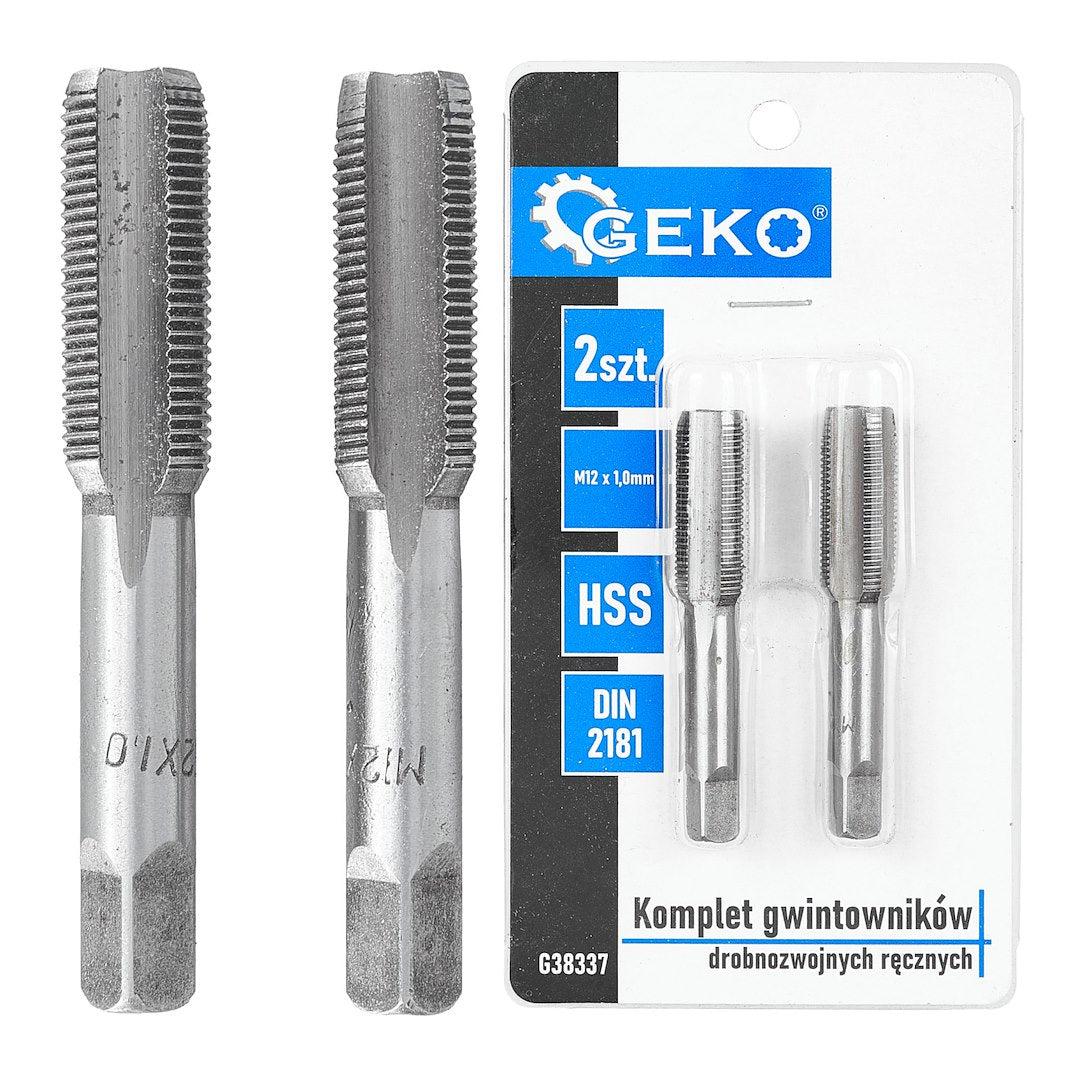 Fine thread taps (2 pcs) M12x1.0 mm