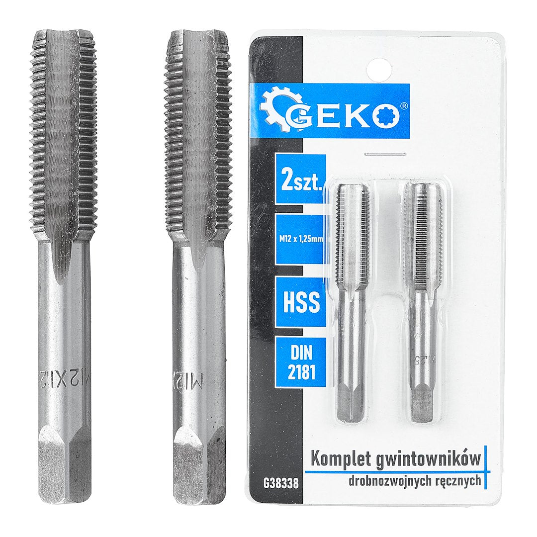 Fine thread taps (2pcs sets) M12x1,25mm
