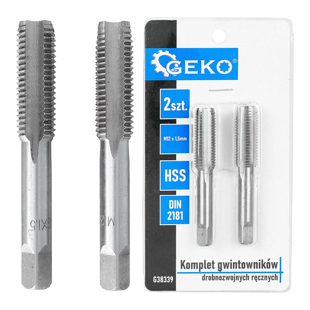 Fine thread taps (2pcs sets) M12x1,5mm
