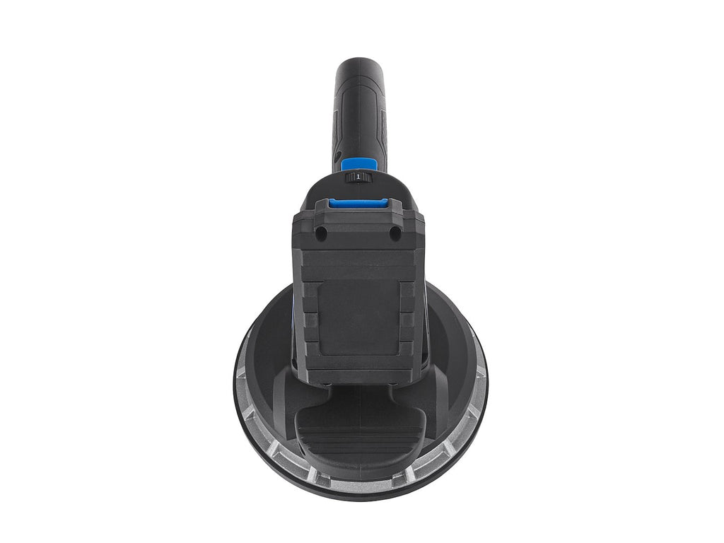 Tile vibration tool with battery-powered vacuum suction cup set
