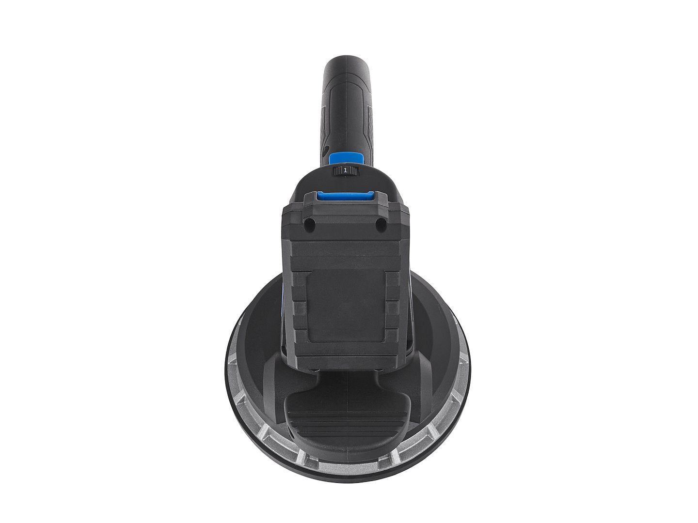 Tile vibration tool with battery-powered vacuum suction cup set