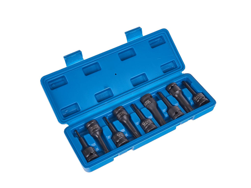 9-piece Torx impact socket set T20-T70